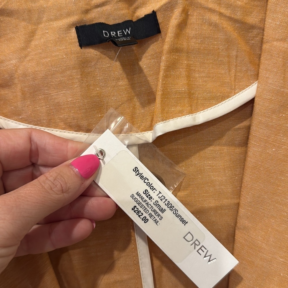 DREW NWT linen blend blazer, small - Picture 5 of 10